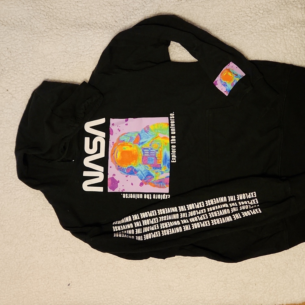 Black hoodie NASA